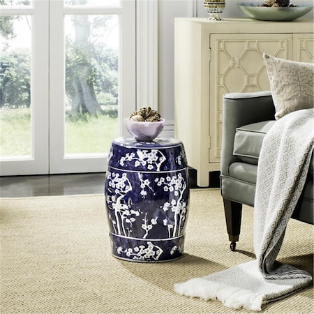 Safavieh Midnight Kiss Garden Stool, Dark Blue ACS4556A